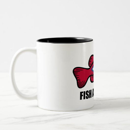 Fisch Arkansas Zweifarbige Tasse (Links)