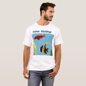 Fisch Art Blue Sea T-Shirt (Vorne ganz)