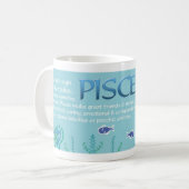 Fisch-Astrologie-Tasse Kaffeetasse (Vorderseite Links)