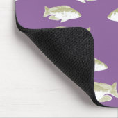 Fisch auf lila mousepad (Ecke)