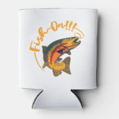 Fisch auf Regenbogenforellen Fischerei Dosenkühler (Vorderseite)