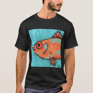 Fisch auf Türkis T-Shirt