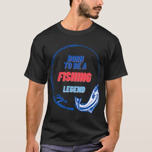 Fisch auf Zanderfarbe T-Shirt (Vorderseite)