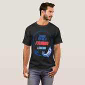 Fisch auf Zanderfarbe T-Shirt (Vorne ganz)