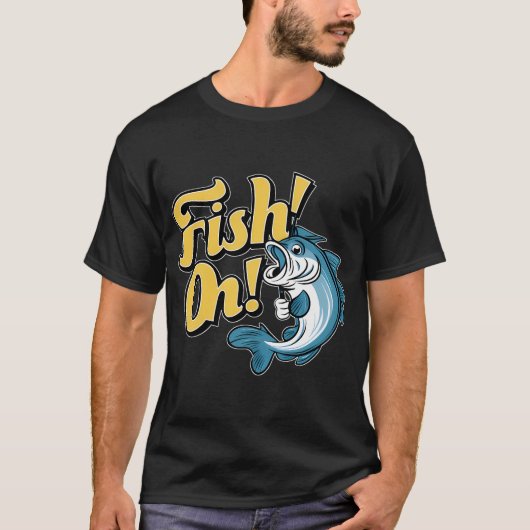 Fisch aufgepasst! Blauer Frühlingssplash der Aufre T-Shirt (Vorderseite)