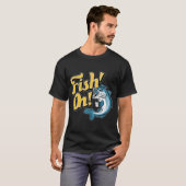 Fisch aufgepasst! Blauer Frühlingssplash der Aufre T-Shirt (Vorne ganz)