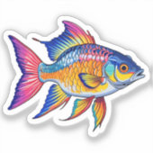 Fisch-Aufkleber Aufkleber (Vorderseite)