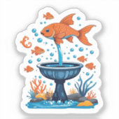 Fisch-Aufkleber Aufkleber (Vorderseite)
