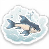 Fisch-Aufkleber Aufkleber (Vorderseite)