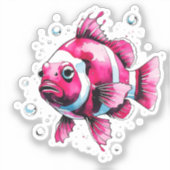 Fisch-Aufkleber Aufkleber (Vorderseite)