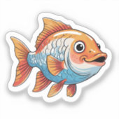 Fisch-Aufkleber Aufkleber (Vorderseite)