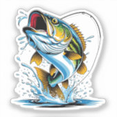 Fisch-Aufkleber Aufkleber (Vorderseite)