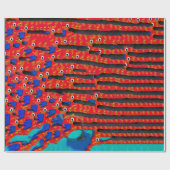 Fisch Auge Abstrakt Geschenkpapier (Flach)