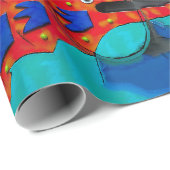 Fisch Auge Abstrakt Geschenkpapier (Rolleneckpunkt)