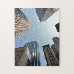 Fisch-Auge Linse des Gebäude, Boston, US Puzzle