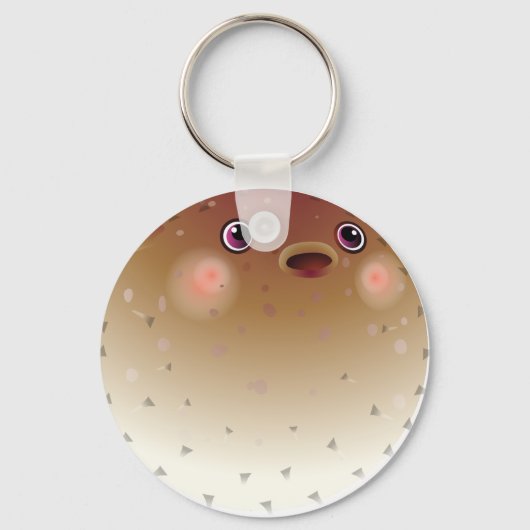 Fisch aus dem Puffsack Schlüsselanhänger (Vorderseite)