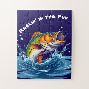 Fisch aus dem Wasser-Eliin im Spaß Puzzle