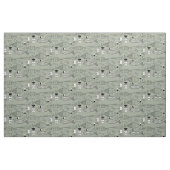 Fisch aus der Mitte des Jahrhunderts Schwarz-weiß  Stoff (Fat Quarter (45,7 x 55,9 cm))