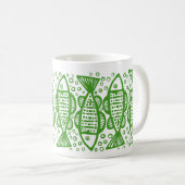Fisch - Avocado Green Kaffeetasse (VorderseiteRechts)