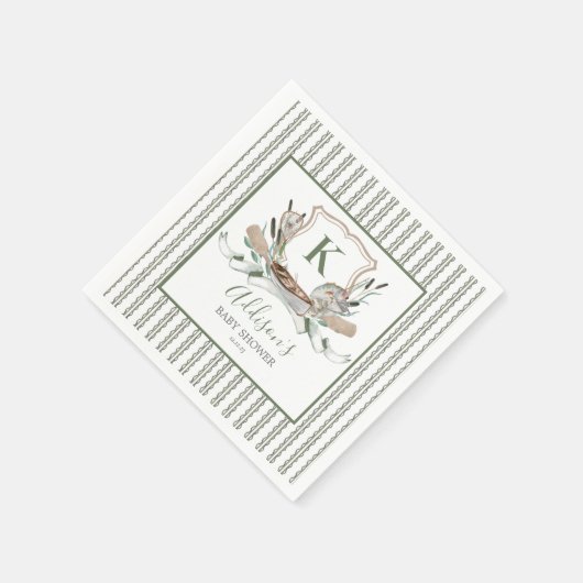 Fisch Baby Dusche Einladung Serviette (Ecke)