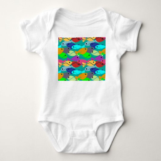 Fisch Baby Strampler (Vorderseite)