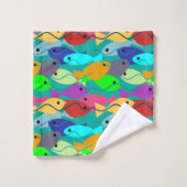 Fisch Badhandtuch Set (Waschlappen)