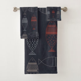 Fisch Badhandtuch Set