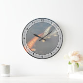 Fisch - Befischung als Kompliment Große Wanduhr (Zuhause)