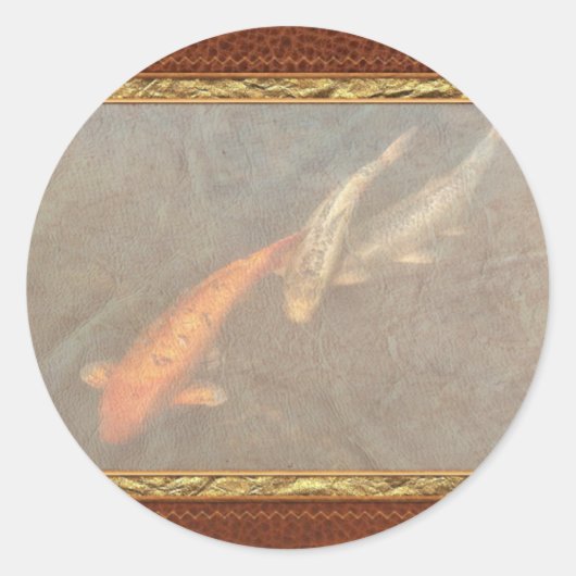 Fisch - Befischung als Kompliment Runder Aufkleber (Vorderseite)