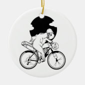 Fisch-Bikepacking Keramik Ornament (Vorne)