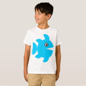 Fisch - Blau T-Shirt (Vorne ganz)
