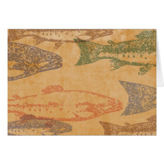 Fisch-Briefmarken-Karte