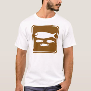 Fisch-Brutplatz-Landstraßen-Zeichen T-Shirt