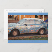 Fisch Car Postcard Postkarte (Vorne/Hinten)