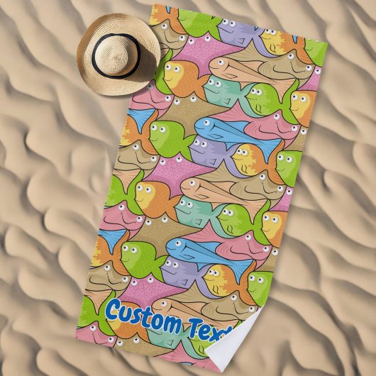 Fisch Cartoons Strand Handtuch