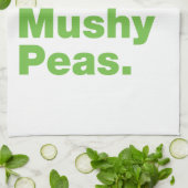 Fisch & Chips & Mushy Peas. Handtuch (Gefaltet)