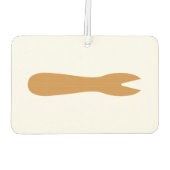 Fisch & Chips Shop Holzgabel Autolufterfrischer (Rückseite)