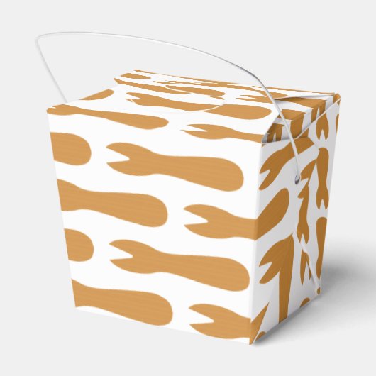 Fisch & Chips Shop Holzgabel Geschenkschachtel (Rückseite)