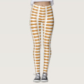 Fisch & Chips Shop Holzgabel Leggings (Vorderseite)