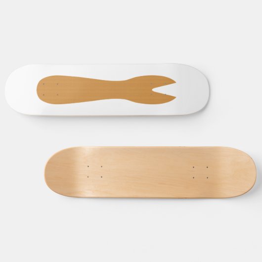 Fisch & Chips Shop Holzgabel Skateboard (Horizontal)