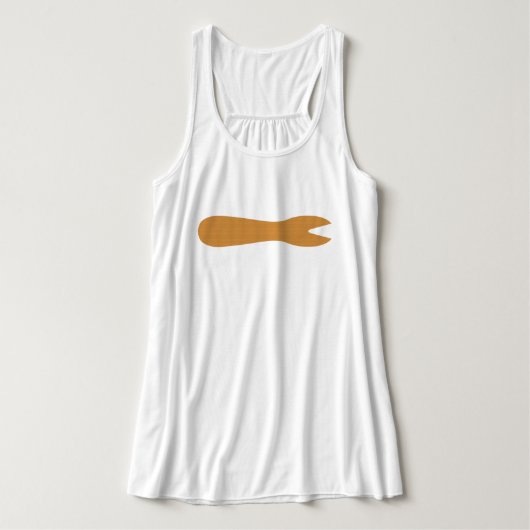 Fisch & Chips Shop Holzgabel Tank Top (Design Vorderseite)
