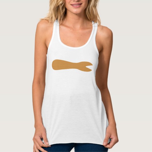 Fisch & Chips Shop Holzgabel Tank Top (Vorderseite)