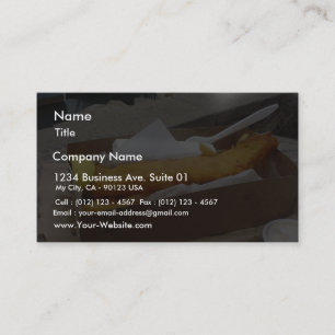 Fisch-Chips Visitenkarte