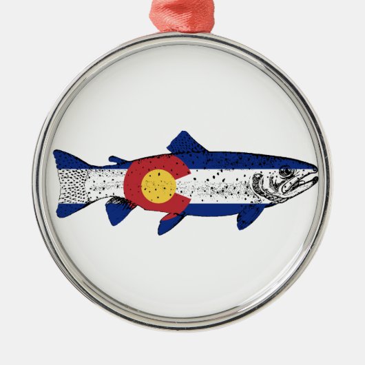 Fisch Colorado Ornament Aus Metall (Vorne)