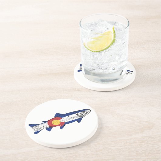 Fisch Colorado Untersetzer (Seite)