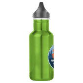 Fisch Creek Wild und Landschaftlicher Fluss Oregon Edelstahlflasche (Links)