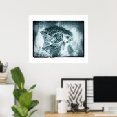 Fisch - Digi & Foto Tintenkunst (Poster) Poster (Heimbüro)
