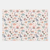 Fisch, Dinos und Avo Geschenkpapier Set (Vorderseite)