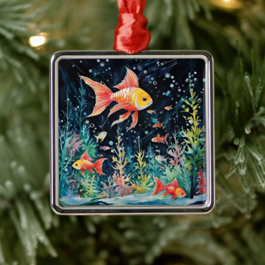 Fisch Dreamland, Aquarium Perfektion, Ornament Aus Metall (Baum)