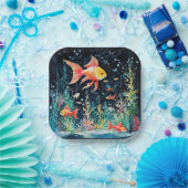 Fisch Dreamland, Aquarium Perfektion, Pappteller (Party)
